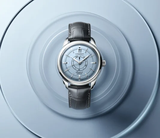 นาฬิกา Longines Conquest Heritage Central Power Reserve หน้าปัดสีฟ้าอ่อน Opaline