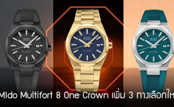 นาฬิกา Mido Multifort 8 One Crown ทั้ง 3 รุ่นใหม่ประจำปี 2026 ตัวเรือนทรงแปดเหลี่ยม Technometry