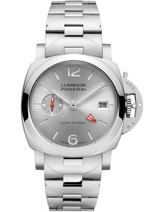 Panerai Luminor Luna Rossa 2026 ร่วมเป็นส่วนหนึ่งของการแข่งขัน America’s Cup หน้าปัด Luminor Luna Rossa GMT PAM01791 GMT Business