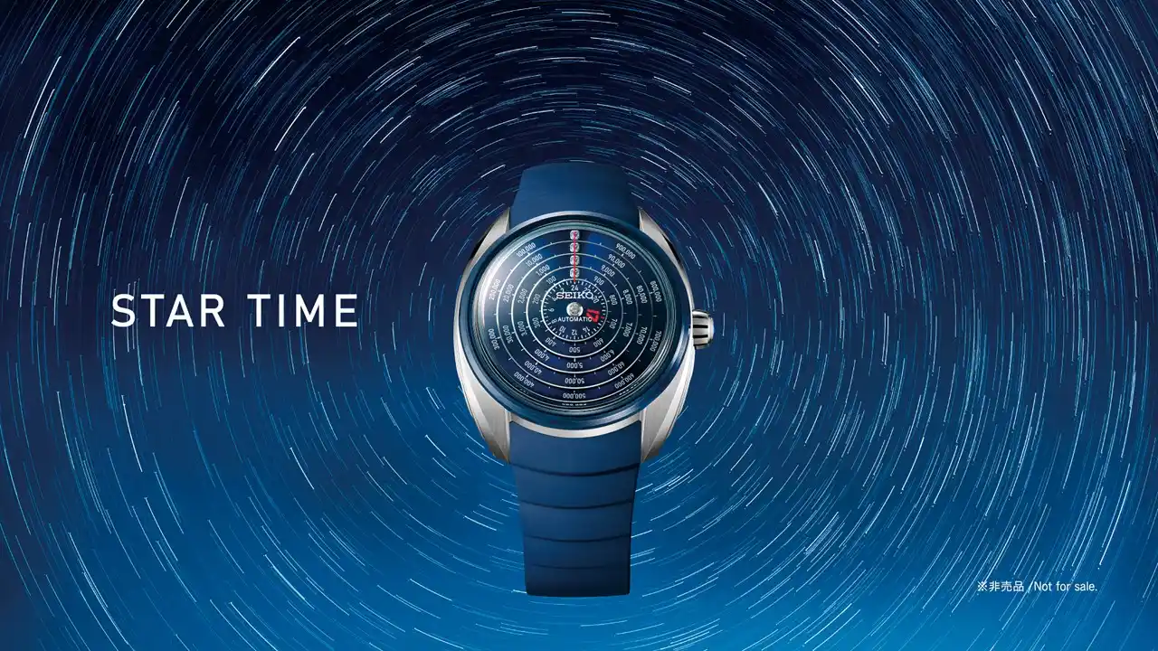 ภาพนาฬิกา Seiko Star Time ตัวเรือนไทเทเนียม หน้าปัดแสดงเวลา 1 ล้านชั่วโมง สร้างสรรค์พิเศษเรือนเดียวในโลกสำหรับ Shohei Ohtani