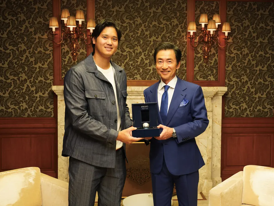 ภาพนาฬิกา Seiko Star Time ตัวเรือนไทเทเนียม หน้าปัดแสดงเวลา 1 ล้านชั่วโมง สร้างสรรค์พิเศษเรือนเดียวในโลกสำหรับ Shohei Ohtani
