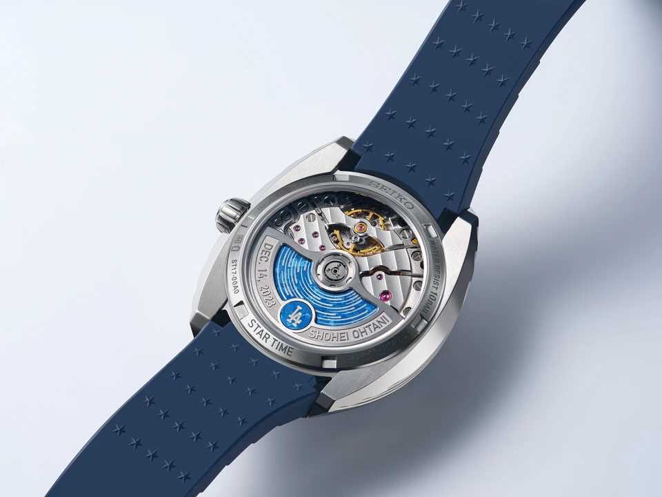 ภาพนาฬิกา Seiko Star Time ตัวเรือนไทเทเนียม หน้าปัดแสดงเวลา 1 ล้านชั่วโมง สร้างสรรค์พิเศษเรือนเดียวในโลกสำหรับ Shohei Ohtani