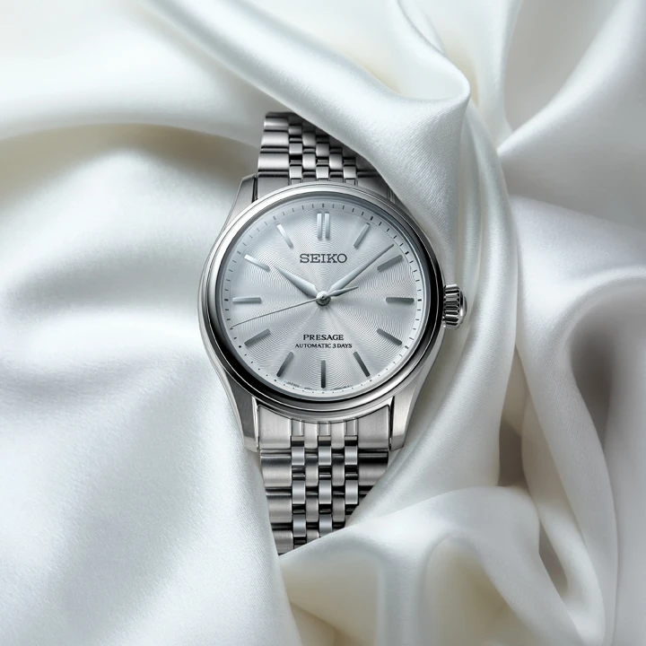 Seiko Presage HCC001J หน้าปัดสีขาว Shironeri สายสเตนเลสสตีล