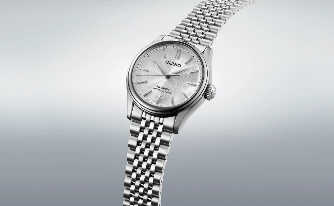 Seiko Presage HCC001J หน้าปัดสีขาว Shironeri สายสเตนเลสสตีล