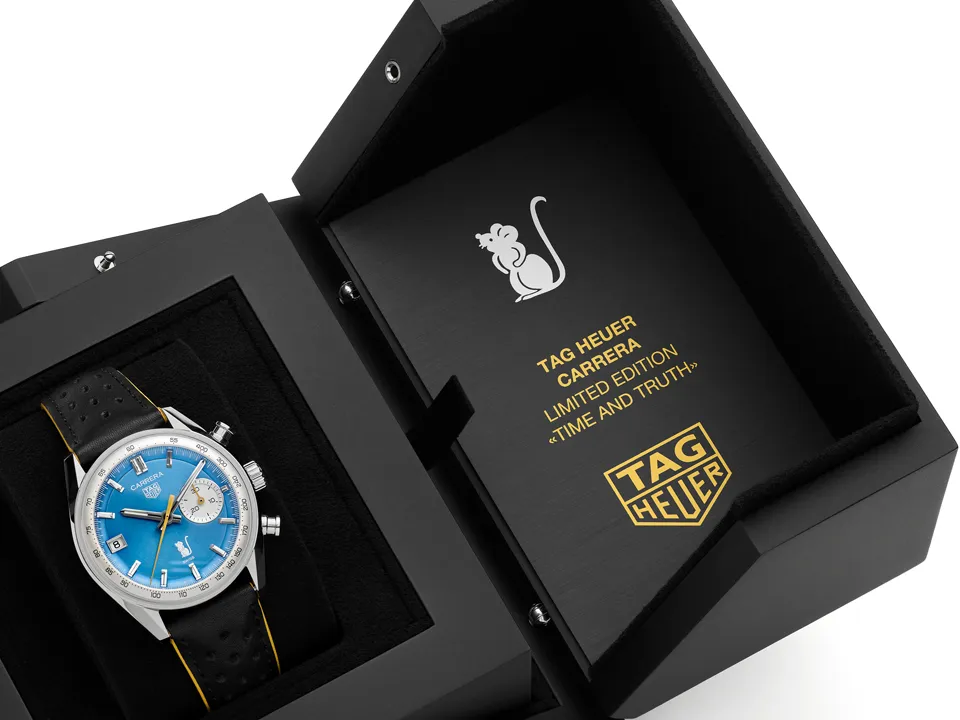 TAG Heuer Carrera Chronograph Thailand Limited Edition ความพิเศษเพียง 90 เรือนเท่านั้น TAG Heuer Carrera Chronograph Thailand Limited Edition หน้าปัดสีฟ้า Bira Blue ผลิตจำกัดเพียง 90 เรือน