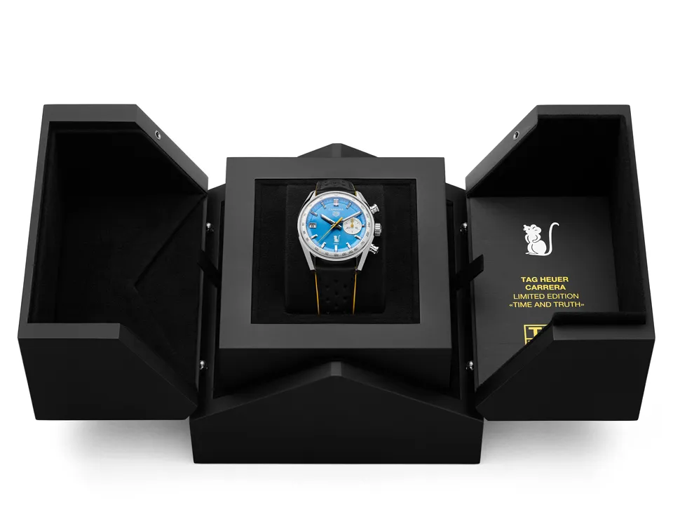 TAG Heuer Carrera Chronograph Thailand Limited Edition ความพิเศษเพียง 90 เรือนเท่านั้น TAG Heuer Carrera Chronograph Thailand Limited Edition หน้าปัดสีฟ้า Bira Blue ผลิตจำกัดเพียง 90 เรือน
