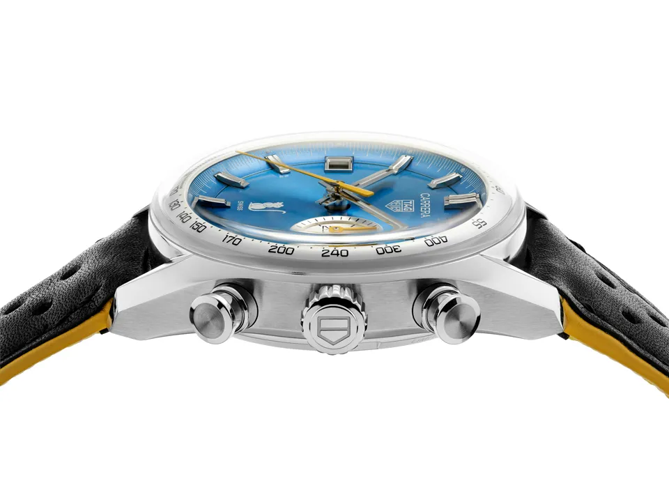 TAG Heuer Carrera Chronograph Thailand Limited Edition ความพิเศษเพียง 90 เรือนเท่านั้น TAG Heuer Carrera Chronograph Thailand Limited Edition หน้าปัดสีฟ้า Bira Blue ผลิตจำกัดเพียง 90 เรือน