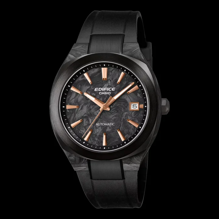 นาฬิกา Casio Edifice EFK-200 Series ตัวเรือน Forged Carbon และรุ่นสเตนเลสสตีล ดีไซน์สปอร์ตแบบ Integrated Bracelet ขับเคลื่อนด้วยกลไกอัตโนมัติ