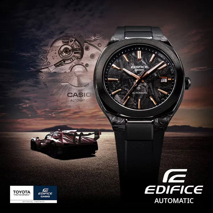 นาฬิกา Casio Edifice EFK-200 Series ตัวเรือน Forged Carbon และรุ่นสเตนเลสสตีล ดีไซน์สปอร์ตแบบ Integrated Bracelet ขับเคลื่อนด้วยกลไกอัตโนมัติ