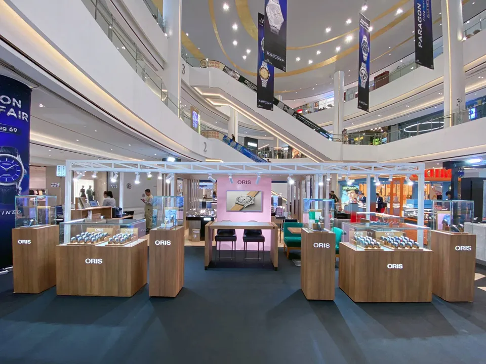 ORIS POP-UP เชิญร่วมสัมผัสคอลเลกชั่นใหม่ AT PARAGON WATCH FAIR 2026 บรรยากาศบูธ ORIS Pop-up ในงาน Paragon Watch Fair 2026 ศูนย์การค้าสยามพารากอน