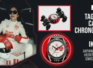 นาฬิกา TAG Heuer Carrera Chronograph x Team Ikuzawa รุ่นที่ 2 ตัวเรือน 39 มม. หน้าปัดสีขาวตกแต่งรายละเอียดสีแดง