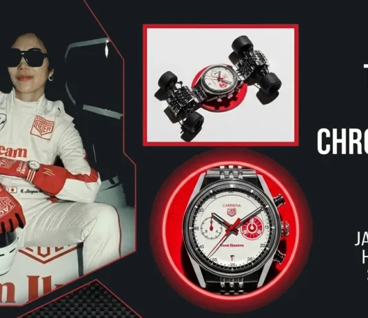 นาฬิกา TAG Heuer Carrera Chronograph x Team Ikuzawa รุ่นที่ 2 ตัวเรือน 39 มม. หน้าปัดสีขาวตกแต่งรายละเอียดสีแดง