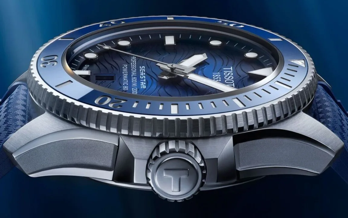 Tissot Seastar 2000 Professional ปรับไซส์ 44 มม.พร้อมหน้าปัดสีใหม่ นาฬิกาดำน้ำ Tissot Seastar 2000 Professional ตัวเรือน 44 มิลลิเมตร หน้าปัดสีน้ำเงิน สีส้ม และ Stormy Grey
