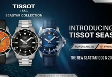 Tissot Seastar 2000 Professional ปรับไซส์ 44 มม.พร้อมหน้าปัดสีใหม่ นาฬิกาดำน้ำ Tissot Seastar 2000 Professional ตัวเรือน 44 มิลลิเมตร หน้าปัดสีน้ำเงิน สีส้ม และ Stormy Grey