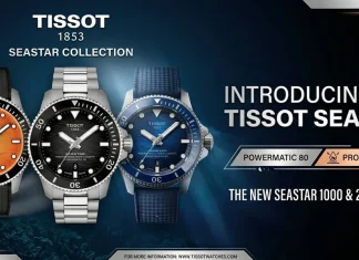 นาฬิกาดำน้ำ Tissot Seastar 2000 Professional ตัวเรือน 44 มิลลิเมตร หน้าปัดสีน้ำเงิน สีส้ม และ Stormy Grey