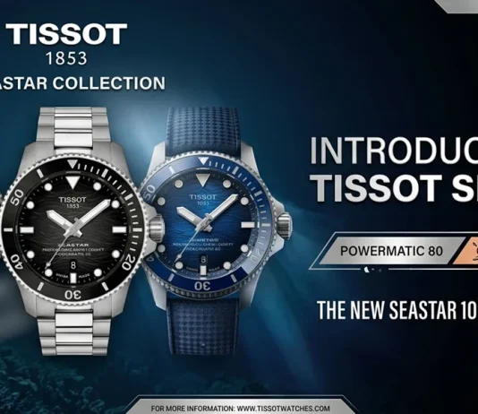 นาฬิกาดำน้ำ Tissot Seastar 2000 Professional ตัวเรือน 44 มิลลิเมตร หน้าปัดสีน้ำเงิน สีส้ม และ Stormy Grey