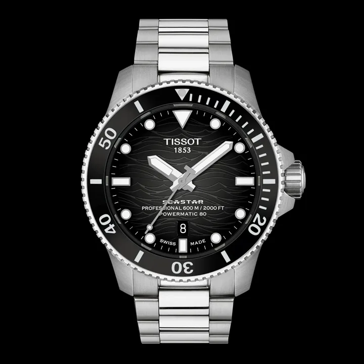 Tissot Seastar 2000 Professional ปรับไซส์ 44 มม.พร้อมหน้าปัดสีใหม่ นาฬิกาดำน้ำ Tissot Seastar 2000 Professional ตัวเรือน 44 มิลลิเมตร หน้าปัดสีน้ำเงิน สีส้ม และ Stormy Grey