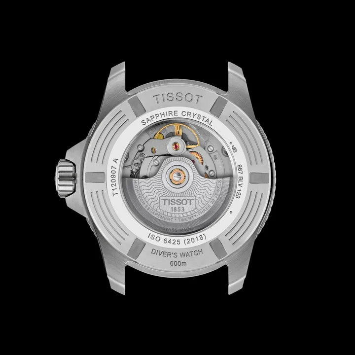 Tissot Seastar 2000 Professional ปรับไซส์ 44 มม.พร้อมหน้าปัดสีใหม่ นาฬิกาดำน้ำ Tissot Seastar 2000 Professional ตัวเรือน 44 มิลลิเมตร หน้าปัดสีน้ำเงิน สีส้ม และ Stormy Grey