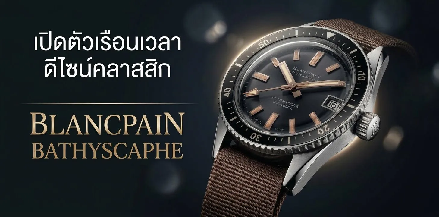 Blancpain Fifty Fathoms Bathyscaphe Ref. 5903 1110 63A กลับมาใหม่ฉลองครบรอบ 70 ปี นาฬิกาดำน้ำ Blancpain Fifty Fathoms Bathyscaphe รุ่นฉลอง 70 ปี