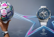 Hublot Big Bang Reloaded UEFA Champions League Titanium Ceramic พร้อมลุยซีซั่นใหม่ 2026 นาฬิกา Hublot Big Bang Reloaded UEFA Champions League Titanium Ceramic ตัวเรือนไทเทเนียม 44 มม. คู่กับลูกฟุตบอลยูฟ่าแชมเปียนส์ลีก