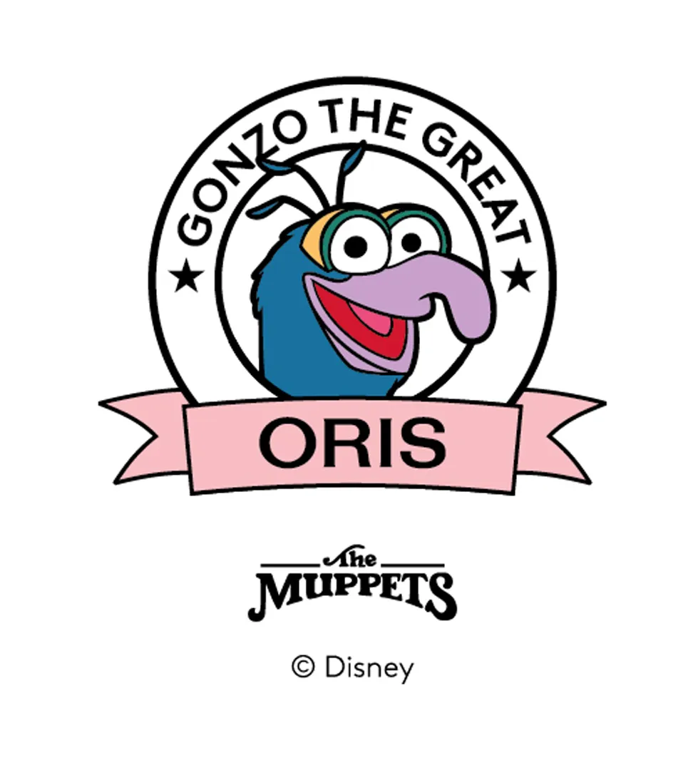 โลโก้ Gonzo The Great x ORIS สำหรับคอลเล็กชั่น Disney's The Muppets