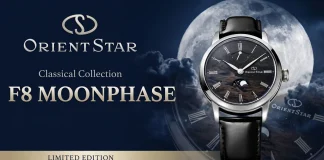 นาฬิกา Orient Star F8 Moonphase รหัส RE-BW0008B คอลเล็กชันฉลองครบรอบ 75 ปี