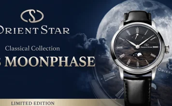 นาฬิกา Orient Star F8 Moonphase รหัส RE-BW0008B คอลเล็กชันฉลองครบรอบ 75 ปี