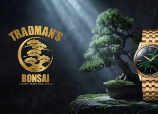 นาฬิกา Seiko Presage TRADMAN’S BONSAI Limited Edition รหัส HCC009J ตัวเรือนสีทอง
