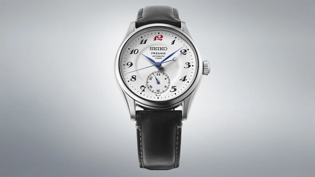 Seiko Presage HCC005J หน้าปัด Enamel ตัวเลขอารบิก หน้าปัดย่อย 24 ชั่วโมง