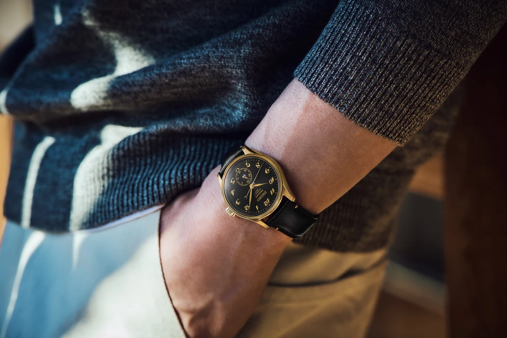 Seiko Presage HCC006J หน้าปัด Urushi Lacquer บนข้อมือ