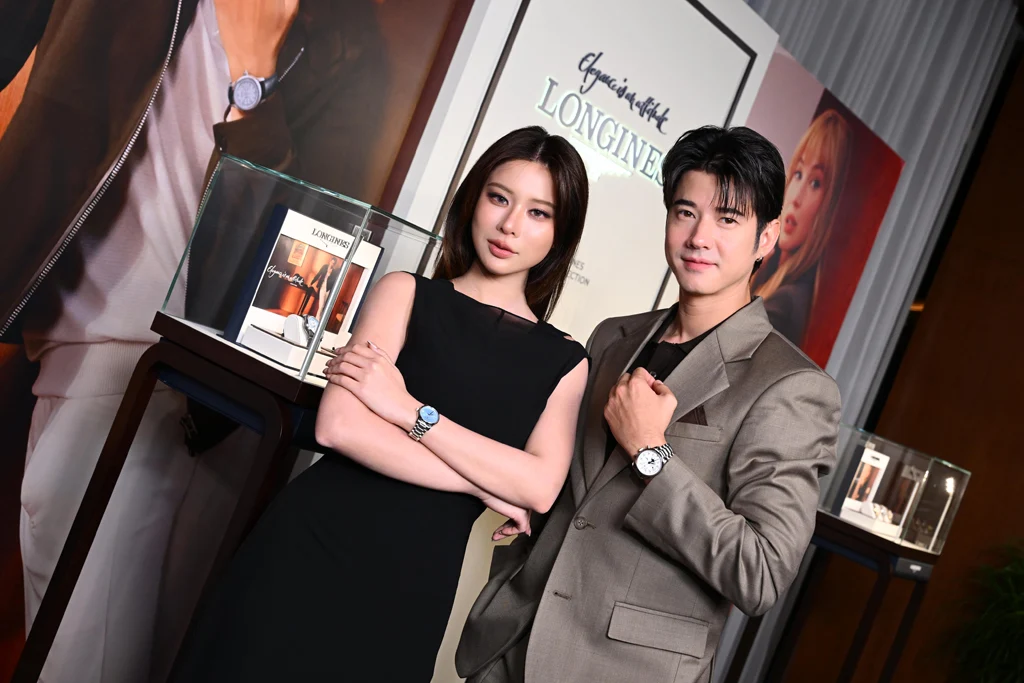 Longines เปิดตัว The Longines Master Collection ดีไซน์ใหม่ ครั้งแรกกับ Chrono Monopusher เก้า สุภัสสราทิพ อัครทวีพัชร์ และ มาริโอ้ เมาเร่อ Friend of Longines ในงานเปิดตัว The Longines Master Collection