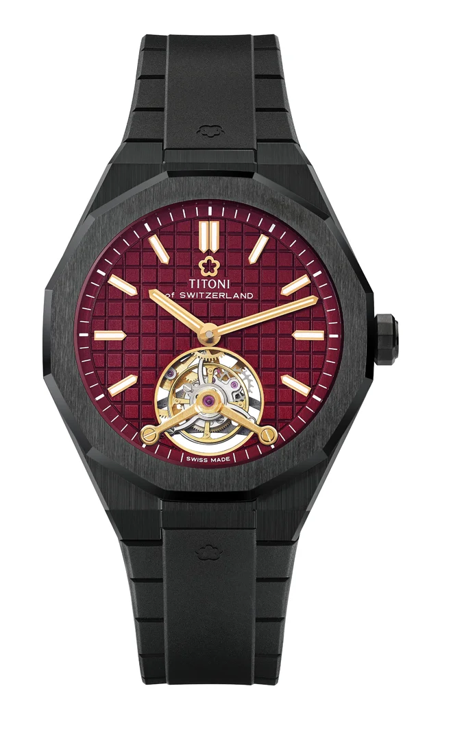 Titoni Luxe Tourbillon ครั้งแรกกับกลไก Tourbillon Titoni Luxe Tourbillon Titoni Luxe Tourbillon,นาฬิกา Titoni,นาฬิกาทูร์บิญอง Titoni,Titoni CeramTech,Caliber T1000