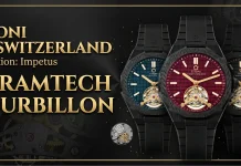 Titoni Luxe Tourbillon ครั้งแรกกับกลไก Tourbillon Titoni Luxe Tourbillon ตัวเรือน CeramTech เซรามิกสีดำ กลไกทูร์บิญอง คาลิเบอร์ T1000