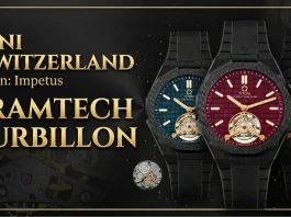 Titoni Luxe Tourbillon ตัวเรือน CeramTech เซรามิกสีดำ กลไกทูร์บิญอง คาลิเบอร์ T1000