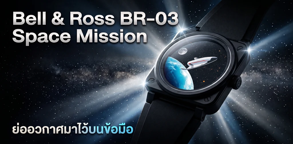 Bell & Ross BR-03 Space Mission หน้าปัดอะเวนทูรีนสีดำ ย่ออวกาศมาไว้บนข้อมือ