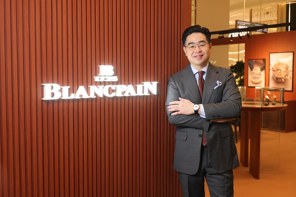 นาฬิกา Blancpain Villeret Ultra-Thin หน้าปัดสีแซลมอน จัดแสดงในงาน Siam Paragon Bangkok Watch Week 2026