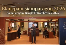 นาฬิกา Blancpain Villeret Ultra-Thin หน้าปัดสีแซลมอน จัดแสดงในงาน Siam Paragon Bangkok Watch Week 2026