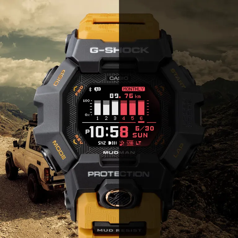 Casio G-SHOCK Mudman GDG-B100 อัพเกรดด้วยการเชื่อมต่อ Smartphone Casio G-SHOCK Mudman GDG-B100 Casio G-SHOCK Mudman GDG-B100,G-SHOCK เชื่อมต่อสมาร์ทโฟน,นาฬิกากันโคลน,G-SHOCK Bluetooth,Smartwatch ทนทาน