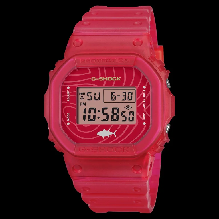 G-Shock Sushi DW-5600SSH-4JR ลายเนื้อปลาทูนา สีแดง