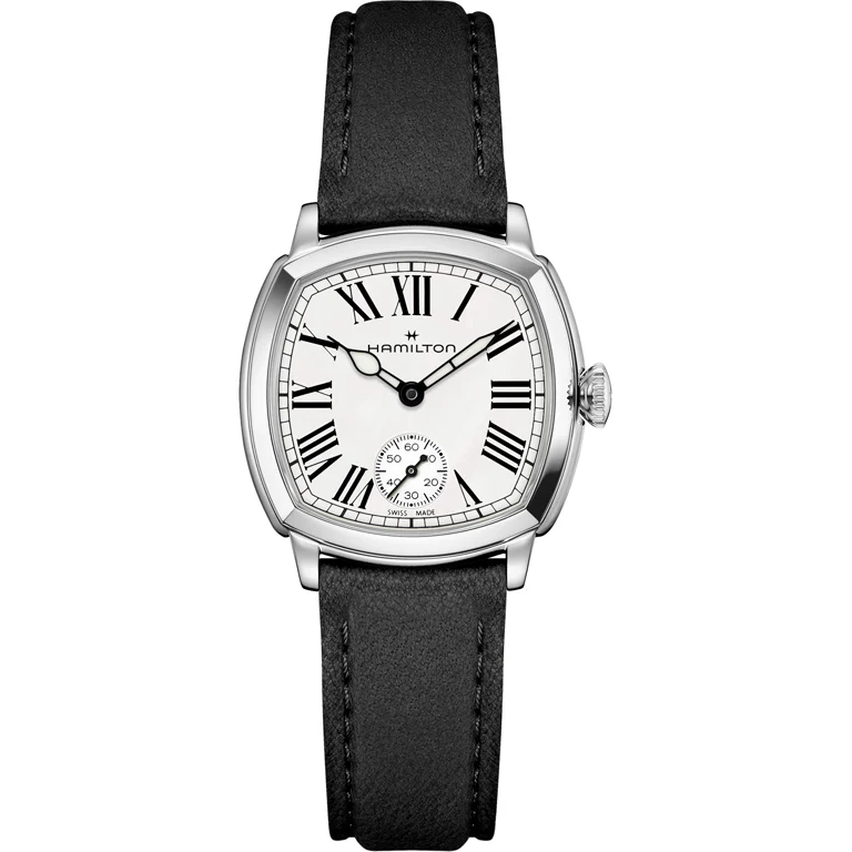 Hamilton American Classic Cushion H36109710 หน้าปัดขาว เลขโรมัน ตัวเรือน 30 มม.