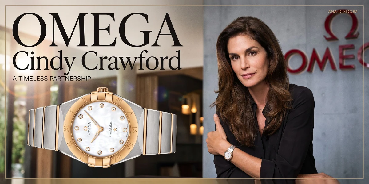 Cindy Crawford เยือน HQ ของ OMEGA Cindy Crawford OMEGA A Timeless Partnership กับ Constellation 28 มม.
