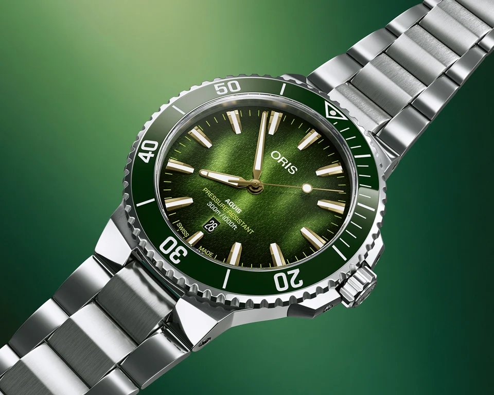 ORIS Kelp Forest Limited ร่วมเป็นส่วนหนึ่งของการอนุรักษ์สาหร่ายเคลป์ ORIS Kelp Forest Limited Edition กลไก Oris Calibre 733 กำลังสำรอง 41 ชั่วโมง