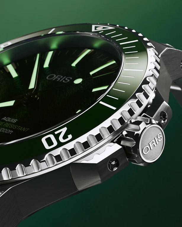 ORIS Kelp Forest Limited ร่วมเป็นส่วนหนึ่งของการอนุรักษ์สาหร่ายเคลป์ ORIS Kelp Forest Limited Edition หลักชั่วโมงเรืองแสงและเม็ดมะยมขันเกลียว