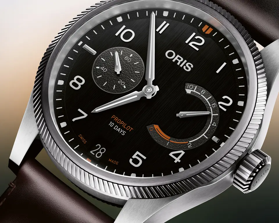 ORIS Big Crown ProPilot Calibre 111 กลับมาอีกครั้งบนความเปลี่ยนแปลง หน้าปัดดำ ORIS ProPilot Calibre 111 พร้อม Power Reserve แบบ Non-linear