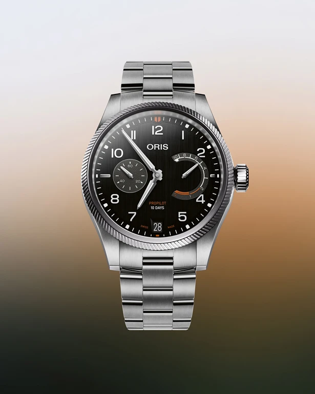 ORIS Big Crown ProPilot Calibre 111 กลับมาอีกครั้งบนความเปลี่ยนแปลง ORIS ProPilot Calibre 111 หน้าปัดดำ สายสเตนเลสสตีล