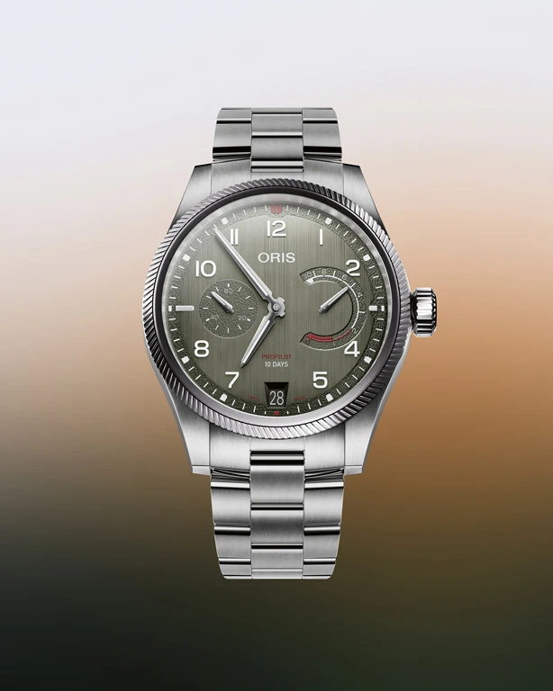 ORIS Big Crown ProPilot Calibre 111 กลับมาอีกครั้งบนความเปลี่ยนแปลง ORIS ProPilot Calibre 111 หน้าปัด Pine Green สายสตีล