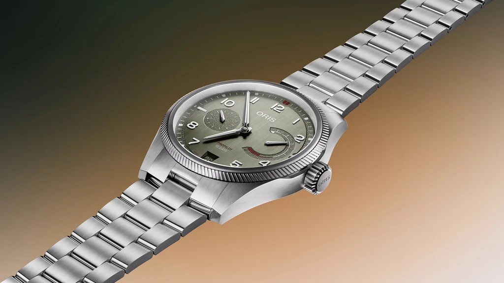 ORIS Big Crown ProPilot Calibre 111 กลับมาอีกครั้งบนความเปลี่ยนแปลง ORIS ProPilot Calibre 111 ตัวเรือน 43 มม. ขอบลายเทอร์ไบน์
