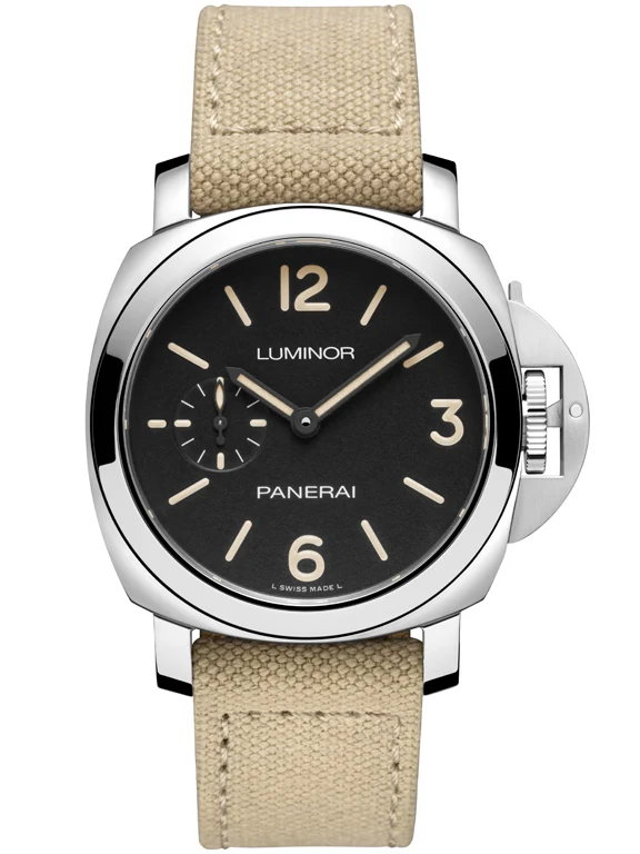 Panerai Luminor PAM01710, PAM01711 และ PAM01714 ขยับไซส์สู่ตัวเรือน 42 มม. Panerai Luminor PAM01710 ตัวเรือนสตีล หน้าปัดสีดำ 42mm ด้านหน้า