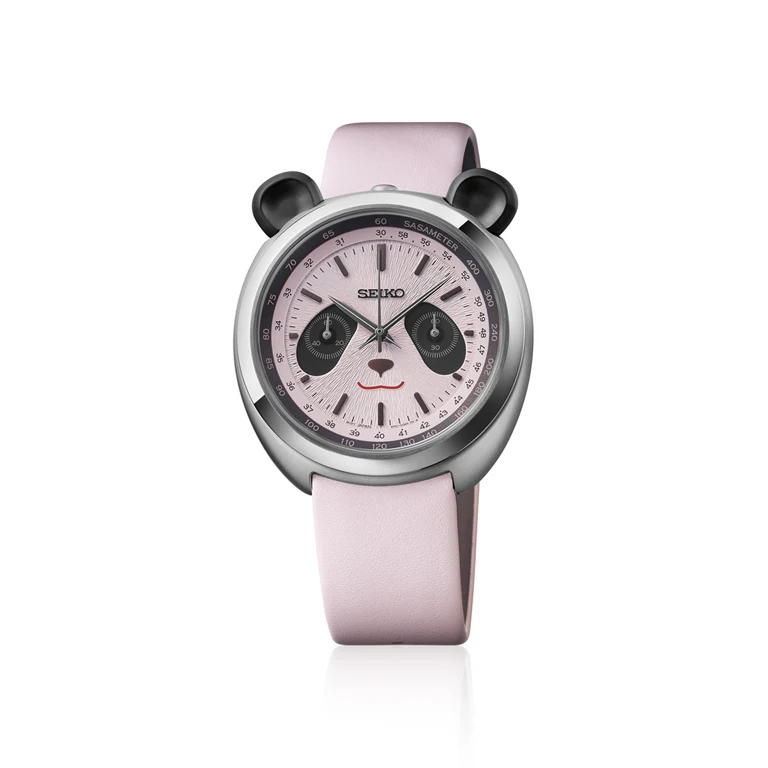 Seiko Power Design Project Collection 2 สานฝันแพนด้าให้เป็นจริง Seiko HHK002P นาฬิกาจับเวลาหน้าแพนด้าสีชมพู