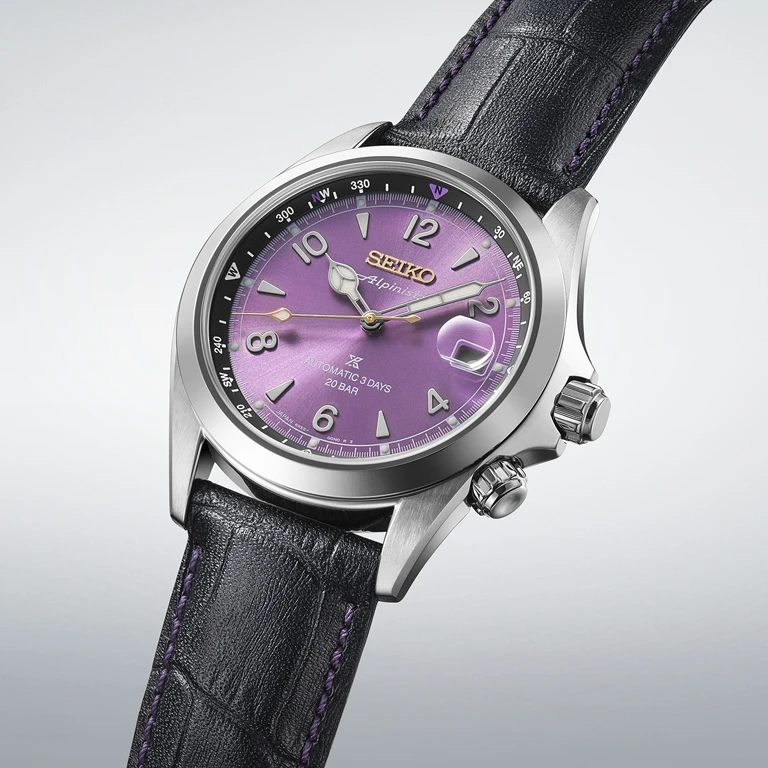 Seiko Prospex Alpinist Mechanical ในรหัส HBC006J ฉลอง 145 ปีผลิต 7,000 เรือน Seiko Alpinist HBC006J เม็ดมะยม 4 นาฬิกาสำหรับหมุนวงแหวนเข็มทิศ